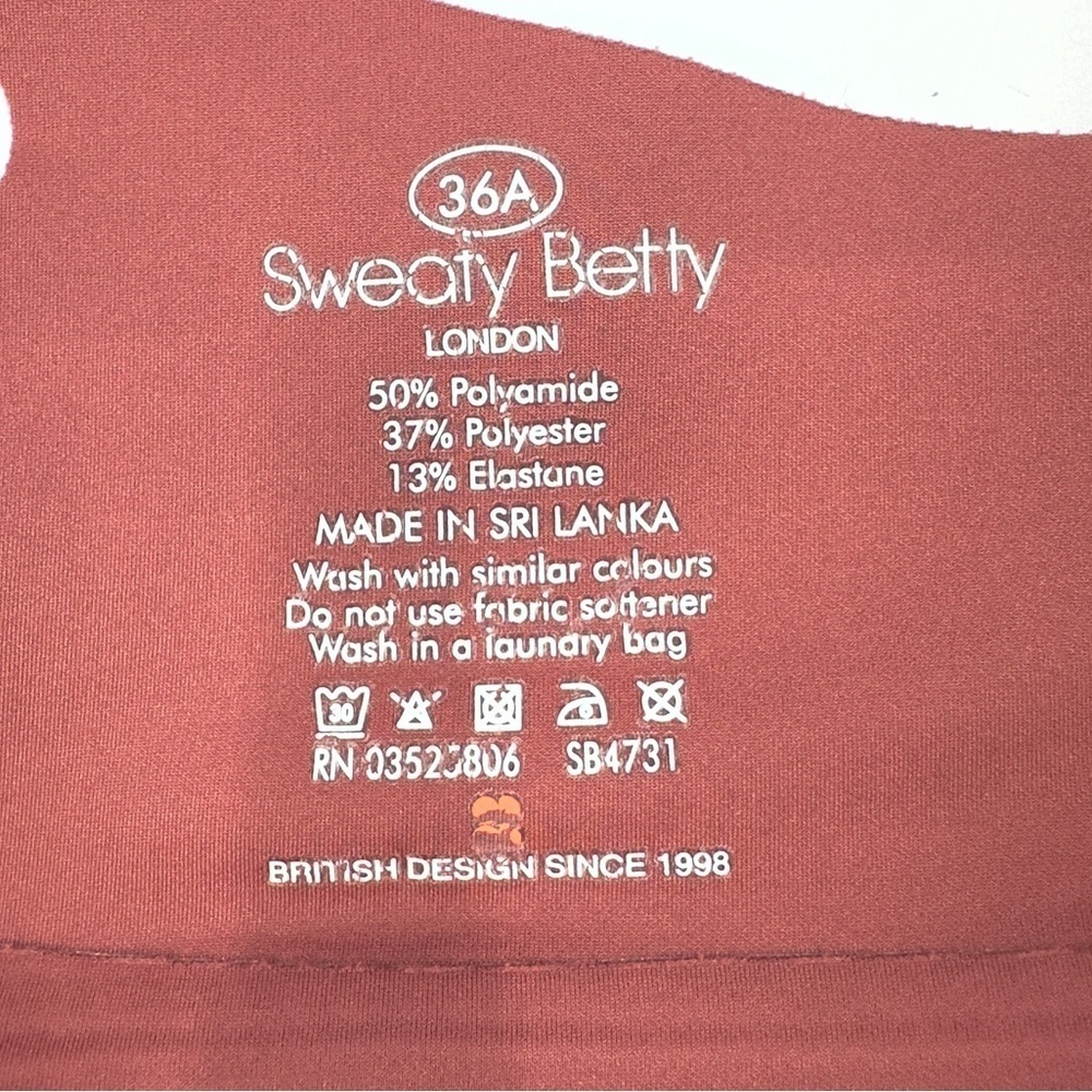Sweaty Betty Sports Bra Womens 36A High Impact Wireless Yoga Pilates Gym Stretch - Picture 6 of 9